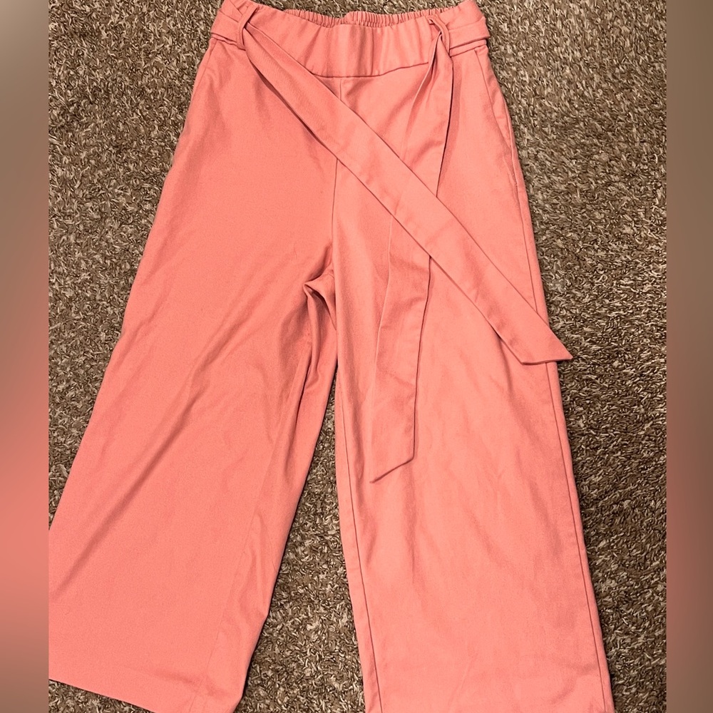 Zara Cropped Wide Leg Trousers